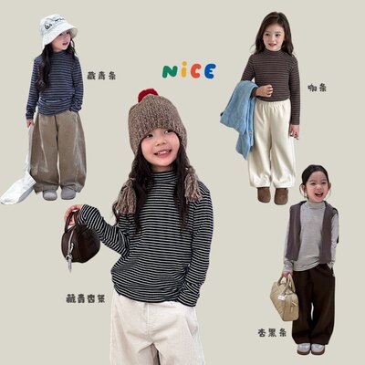 儿童百搭慕斯绒长袖上衣