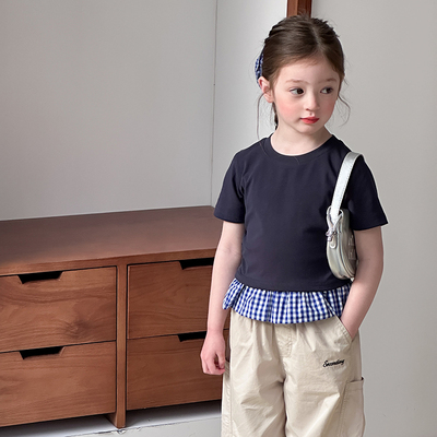 2025夏女童品质高弹精棉T恤