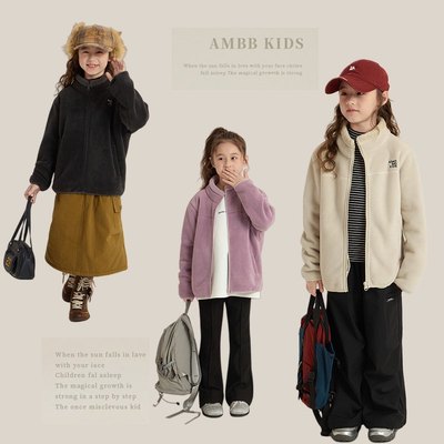 冬季新款儿童加厚毛绒外套