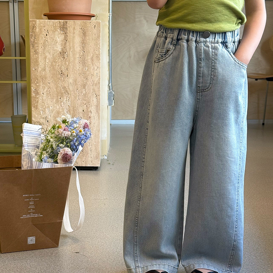 女童宝宝时髦休闲百搭牛仔裤