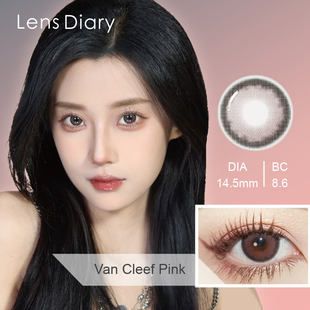 Diary硅水凝胶半年抛美瞳14.5自然大直径蔷薇温柔棕1片 韩国Lens