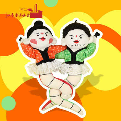 吐鲁番博物馆文创伏羲女娲玩偶蛇来运转蛇年吉祥物挂件生日礼物