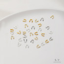 14K包金保色马蹄扣U形定位管手链项链收尾扣手工diy饰品材料配件