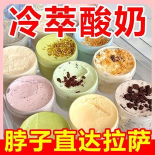 酸奶冷萃干噎酸奶希腊石膏酸奶盒子厚切干巴干嚼网红固体奶酪罐子