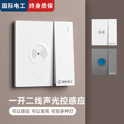 一开双声控感应开关86声光控开关