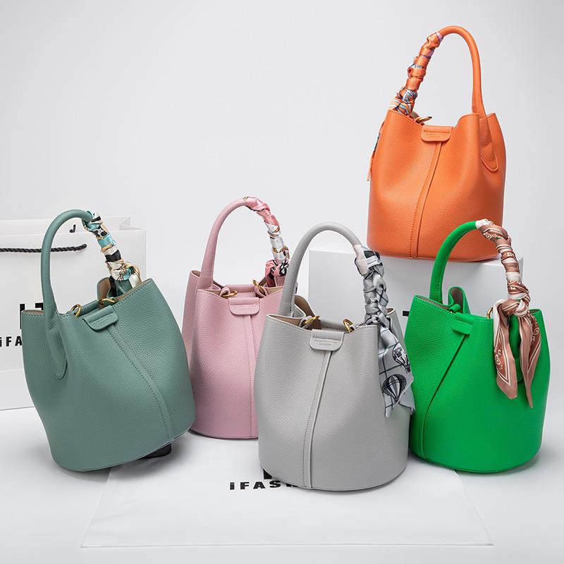 2025新款单肩菜篮子包女真