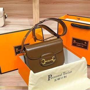 2025新款1955百搭挎单肩真皮包包女马衔斜新款包腋下扣包马鞍