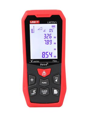 优利德LM50V+/LM100V+激光测距仪带语音充电米红外线测距仪电子尺