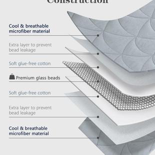 新款松塔型玻璃珠加重重力毯便携式旅行放松膝上毯加重树叶毯盖毯