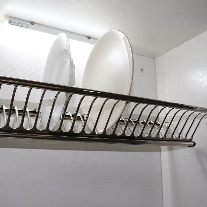 橱柜304不锈钢双层碗盘沥水架 厨房吊柜碗碟架滴水置物架收纳架,厨房/烹饪用具,碗架,淘宝优惠券,粉丝福利购,淘宝优惠卷