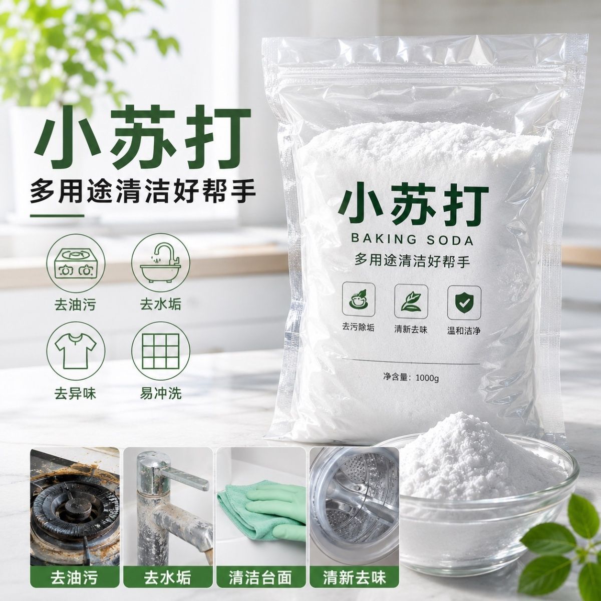 去油污小苏打厨房碳酸氢钠食品级