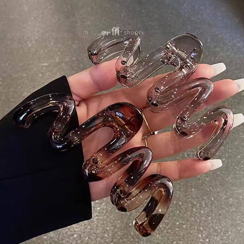 高品质波浪鲨鱼夹发夹女后脑勺盘发发卡大号抓夹头发夹子头饰发抓