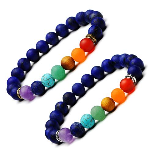 stone spacer lapis natural beads lazuli Electroplating