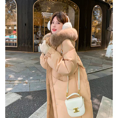 中长款羽绒棉服胖MM羽绒服女冬2025 新款时尚小个子设计感棉服