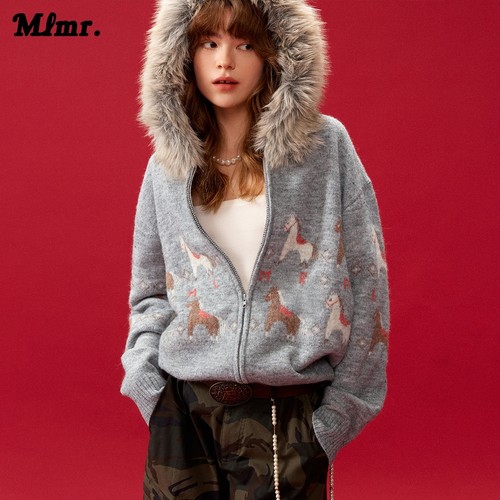 略宽松版型；；含羊毛面料；可拆卸环保毛领