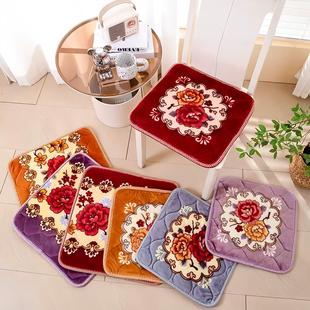 防滑毛绒加厚冬季坐垫办公室椅子坐垫四季通用餐厅沙发垫屁股坐垫