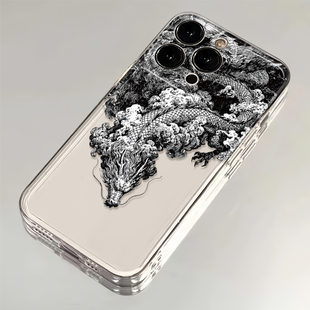 龙麟防摔透明手机壳适用于华为荣耀小米OPPO vivo苹果16手机壳15pro苹果防摔14promax软壳iphone15