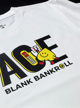 布懒黑桃ACE德扑创意T恤 ovesize休闲夏重磅纯棉美式复古短袖