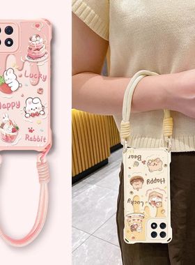 适用oppoa72手机壳pdym20四角防摔opopa535g保护套PECM30软硅胶opa735g新款女0pp0a725g全包poop卡通挂绳vivo