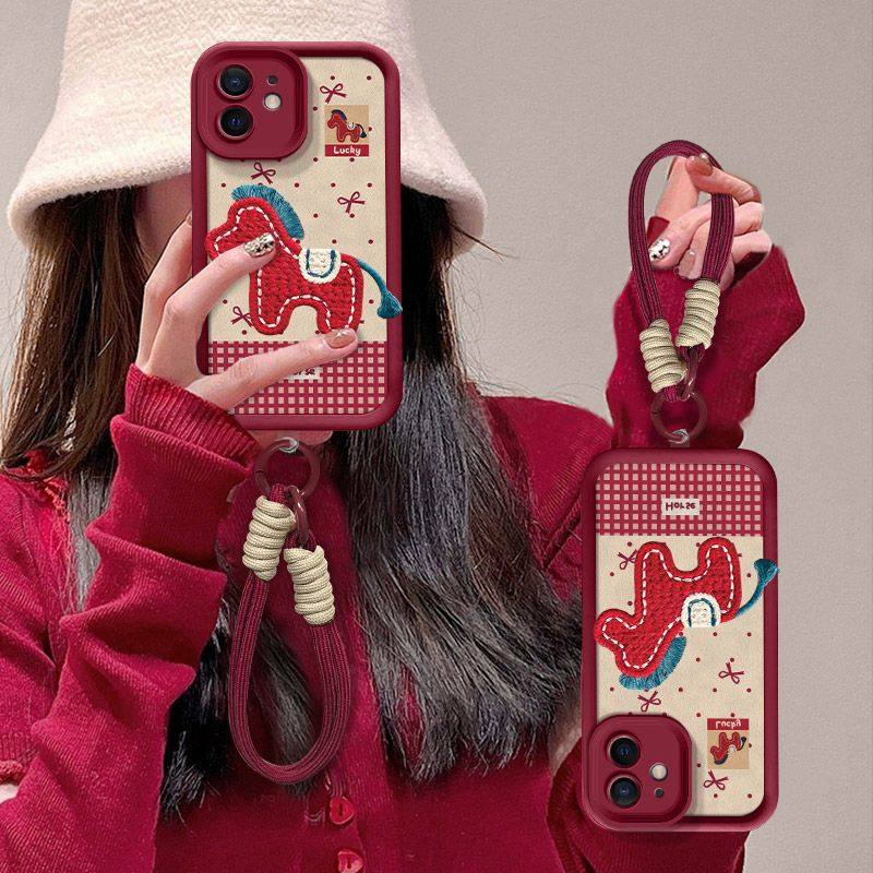 适用苹果12手机壳新款a2404软硅胶iPhone12promax保护套a2412本命年ip12pro手绳pg12mini全包防摔a2400高级女,3C数码配件,手机保护套/壳,淘宝优惠券,粉丝福利购,淘宝优惠卷