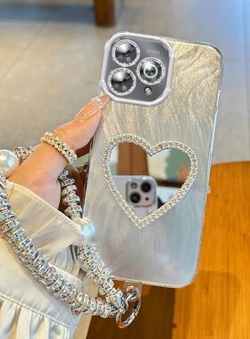 适用Hi畅享80Pro手机壳SHR-AN00带镜子WIKOHi畅享80Pr0保护套anoo镜头膜5g全包防摔软畅想80por高级新款女生