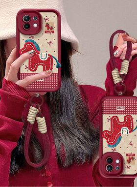 适用小米11手机壳新款m2011k2c软硅胶Mi11pro保护套M2102J2SC本命年马11青春版ultra全包边mi11le防摔手绳女