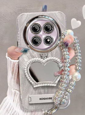 适用oppoa5pro手机壳补妆镜PKP110带镜头膜opopa5 5g保护套PKQ110新款0pp0a5pr0全包边opa防摔poop时尚高级女