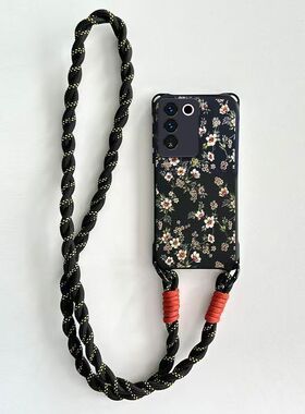 适用vivos16手机壳V2244A斜跨挂绳s16pro保护套V2245A四角防摔vlvos16e高级女V2239A新款viv0s16pr0软5g全包