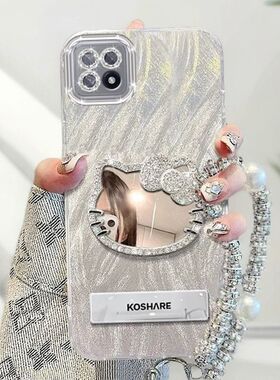 适用oppoa72手机壳带镜子pdym20镜头膜opopa535g保护套PECM30新款opa735g好看女0pp0a725g全包软poop防摔vivo