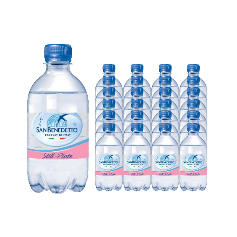 意大利进口sanbenedetto圣碧涛天然矿泉水高端弱碱性水330ml*24瓶