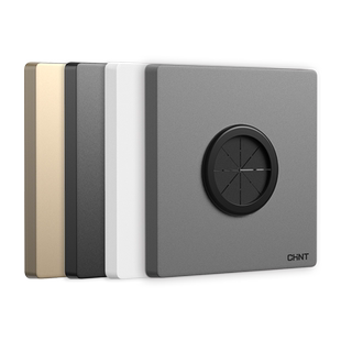 正泰出线孔空白面板开关插座86型家用装饰带电视网络穿孔遮挡盖