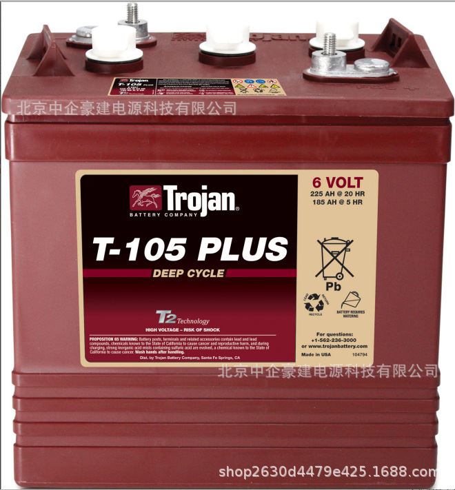 Trjon邱健蓄电池T-105PLUS 6V225Ah电动叉车码垛机升降机观光车-封面