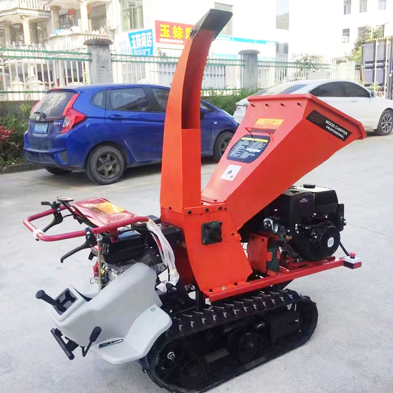 果园树枝粉碎机物业小区绿化木条碎枝机柴汽油电动木材坡碎粉碎机