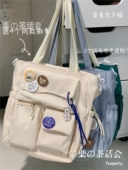 帆布袋学生装 书日系学院风包包女秋冬大容量上课通勤单肩包简约