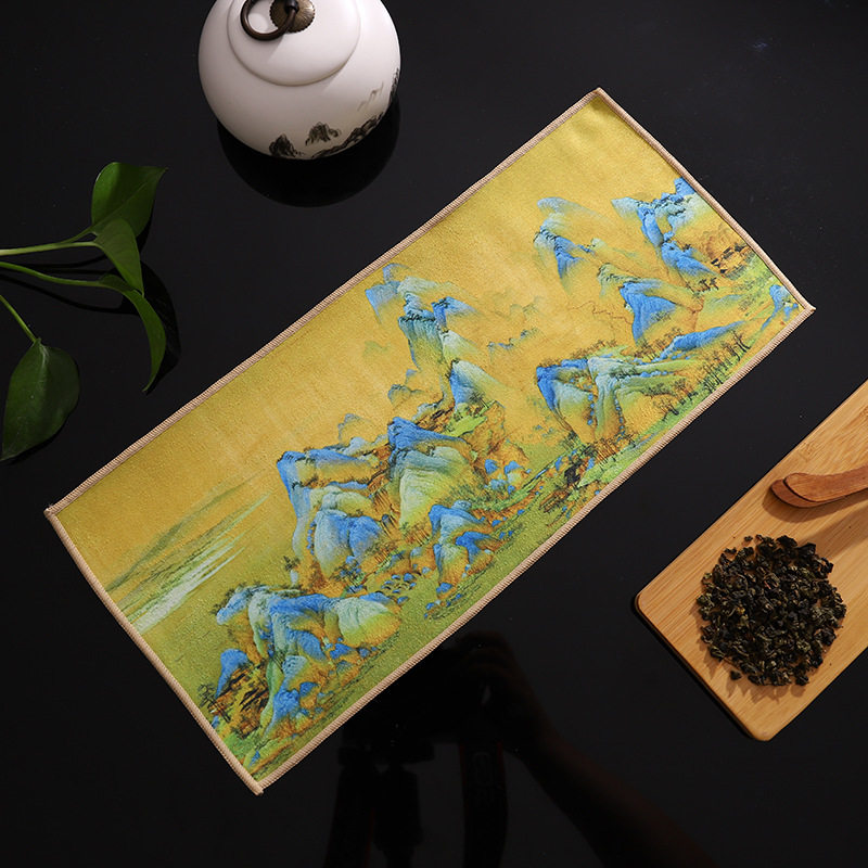 茶巾布吸水高档茶垫布茶桌茶台茶几茶具抹布专业泡茶专用茶水毛巾