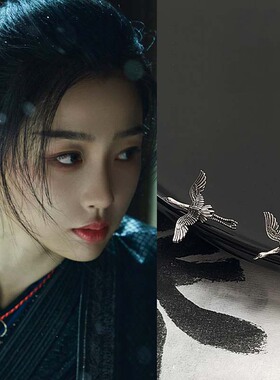 浪漫传说简约纯银女耳环