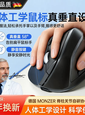 【德国进口】人体工学鼠标无线