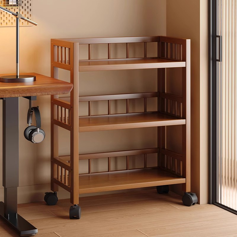 【德国进口】可移动带轮书架推车