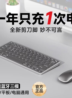 德国静音键盘无线鼠标蓝牙笔记本电脑平板办公专用无声充电款键鼠