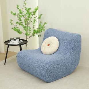 定制懒人沙发套罩布套毛毛虫单人懒人弹力全包无扶手防猫抓不粘毛