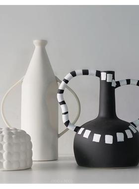 现代简约创意陶瓷摆件工艺品样板房售楼处卖场大厅茶几玄关装饰