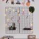 卧室宿舍女生心铁格子照片墙房间装 修墙挂网红货架展示作品