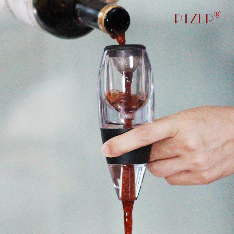 PTZER带底座红酒快速醒酒器欧式葡萄酒家用分酒器酒具秒醒水晶面