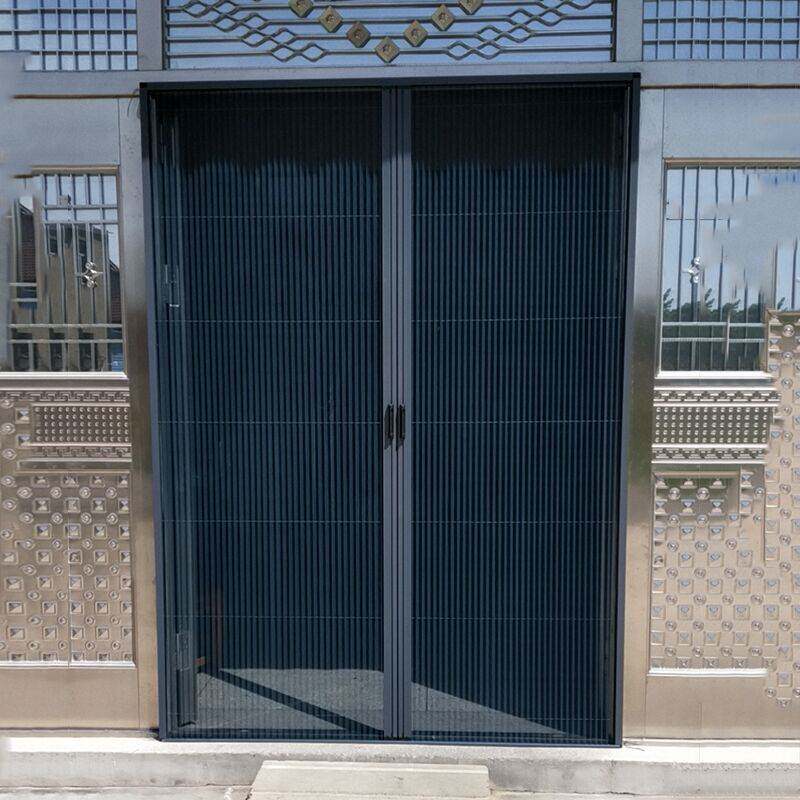 大门防蚊门帘推拉无轨道折叠纱门移门入户门金刚网推拉式隐形纱窗