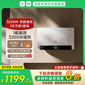 政府补贴 小米米家智能双胆电热水器60L S1升家用大容量速热节能