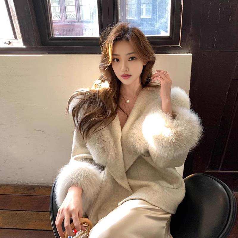 富家千金毛呢大衣女款202
