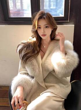 富家千金毛呢大衣女款202