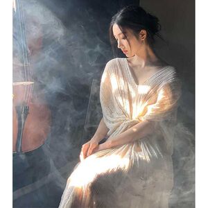 新中式连衣裙女2025年新款高级感v领国风气质禅意氛围感度假晨袍