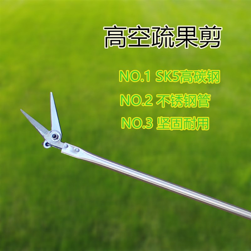 高空疏果剪 稀果剪 高枝剪 V不锈钢疏果剪