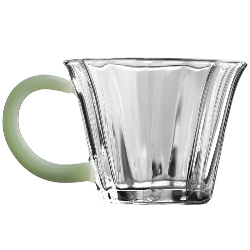 高颜值水杯女玻璃杯带把手杯w子花茶日式ins风咖啡杯小号家用茶杯,餐饮具,玻璃杯,淘宝优惠券,粉丝福利购,淘宝优惠卷